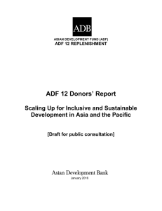 ADF 12 Donors` Report - Asian Development Bank