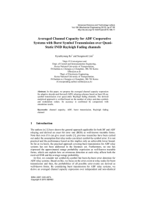 Averaged Channel Capacity for ADF