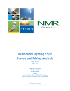 Residential Lighting Shelf Survey and Pricing Analysis
