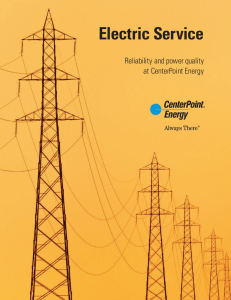 Electric Service - CenterPoint Energy