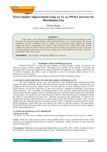 Power Quality Improvement Using Ac To Ac PWM Converter