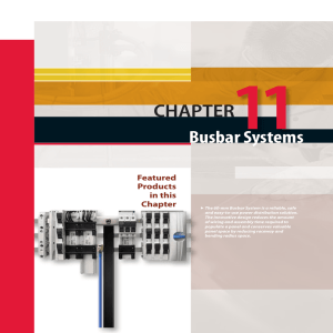 Specifiers Guide Chapter 11: Busbar Systems