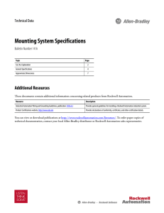 Bulletin 141A Mounting System Specifications