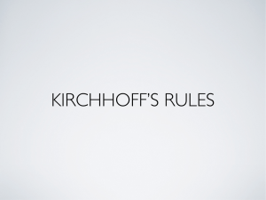 29 Kirchhoff`s Rules
