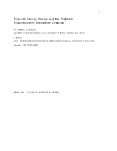Magnetic Energy Storage and the Nightside Magnetosphere