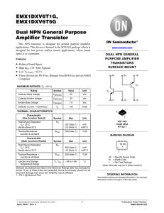 Dual NPN General Purpose Amplier Transistor