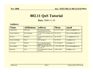 Presentation avb-gs-802-11-qos-tutorial-1108