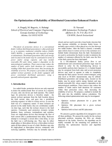 On Optimization of Reliability of Distributed Generation