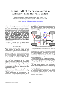 Utilizing Fuel Cell and Supercapacitors for Automotive Hybrid