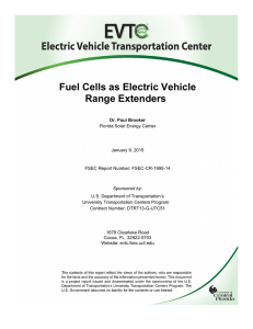 Fuel Cells as Electric Vehicle Range Extenders