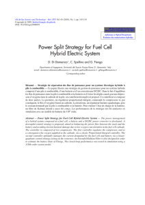 Power Split Strategy for Fuel Cell Hybrid Electric System
