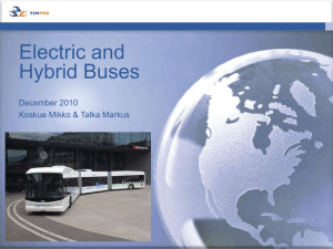 Electric and Hybrid Buses