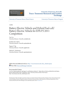 Battery Electric Vehicle and Hybrid Fuel-cell/Battery Electric