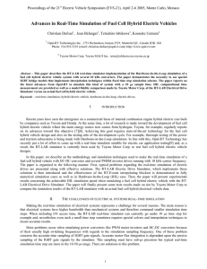 Real-Time Simulation of Hybrid Electric Vehicle Traction - Opal-RT