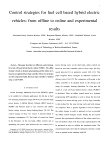 Control strategies for fuel cell based hybrid electric vehicles: from