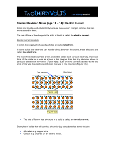 Revision Notes - Two Thirty Volts