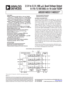 AD5307_AD5317_AD5327 2.5 V to 5.5 V, 400 microamps, Quad