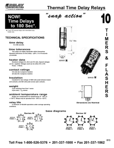 Thermal Time Delay Relays