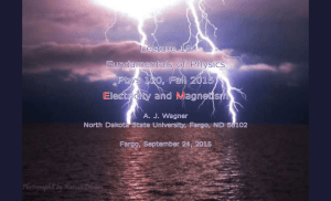 Electricity and Magnetism - North Dakota State University