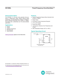 DS1088L Fixed-Frequency EconOscillator™