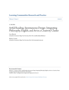 Artful Reading, Spontaneous Design