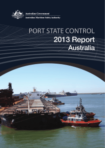 Port State control report 2013 - Australian Maritime Safety Authority