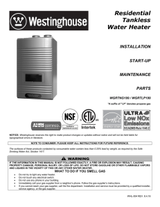 Residential Tankless Water Heater