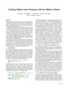 Verifying Higher-order Programs with the Dijkstra Monad