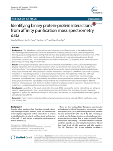 Identifying binary protein-protein interactions from affinity purification