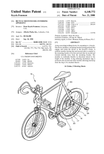 Bicycle mounted dog-tethering apparatus
