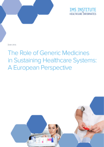 The Role of Generic Medicines in Sustaining