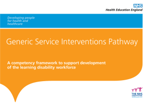 Generic Service Interventions Pathway