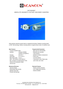 Datasheet absolute magnetic rotary encoder CANopen