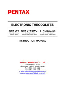 pentax ETH200 Series