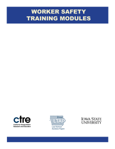 Worker Safety Training Modules - Center for Transportation