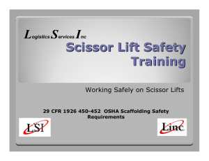Scissor Lift Safety Training