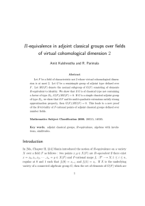 R-equivalence in adjoint classical groups over fields of virtual