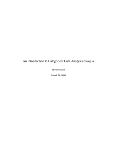 An Introduction to Categorical Data Analysis Using R