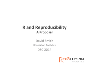 A proposal for a distribution of R focused on reproducibility