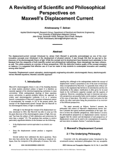 Paper about Maxwell`s displacement current
