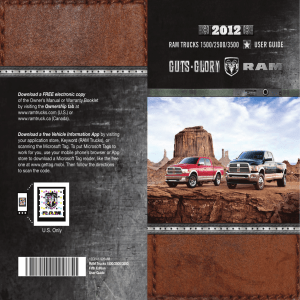 2012 ram Truck 1500/2500/3500 User`s Guide