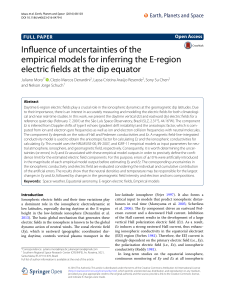 Influence of uncertainties of the empirical models for inferring the E