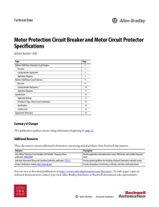 Motor Protection Circuit Breaker and Motor