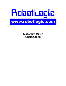 Mecanum Mixer Users Guide