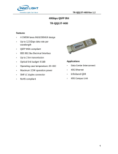 40Gbps QSFP IR4 TR-QQ13T-H00