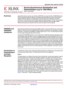 Source-Synchronous Serialization and Deserialization