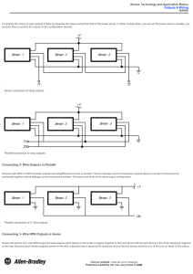 Connecting Relay Outputs in Series or Parallel Connecting 3