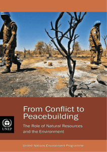 From conflict to peacebuilding: The role of natural resources