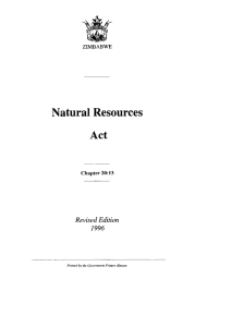 Natural Resources Act