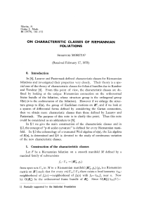 on characteristic classes of riemannian foliations